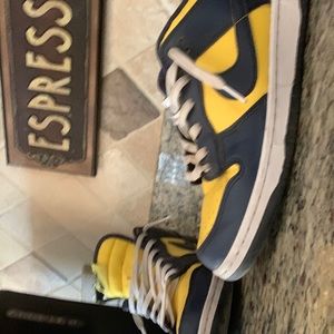 Michigan dunks size 9 men’s